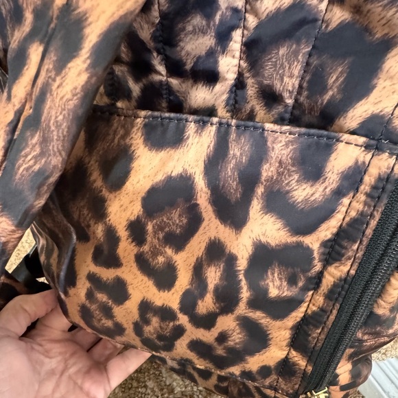 Michael Kors Kelsey Leopard Nylon Travel Set: Large Backpack & Tote Bag - Picture 12 of 16